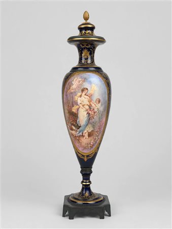 Sevres Grande vaso Porcellana Cm 95x26x28