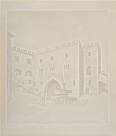 Luigi Casoni (1926 - 2016), per Cartiere Miliani, Fabriano
La Fontana Sturinalto di Fabriano, 1954