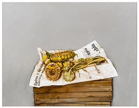 Rino Zapparoli (1938)
Girasoli e giornale, 1980