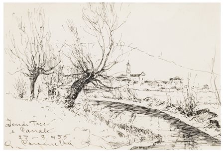 Giuseppe Caramella (1896 - 1989)
Fondo Toce e Canale, 1955