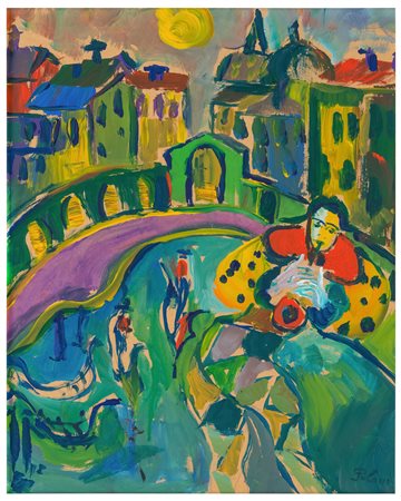 Roberto Poloni (1938)
Ponte di Rialto a Venezia (recto); schizzo del Ponte di Rialto (verso)