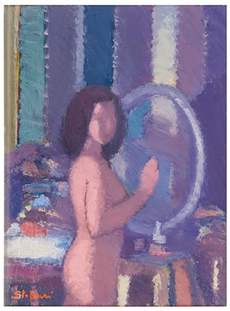 Ottorino Stefani (1928 - 2016)
Interno con figura, 1984