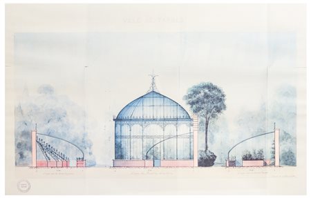 Produzione moderna (XX secolo)
Prospetto architettonico del Pavillon de la Serre di Tarbes