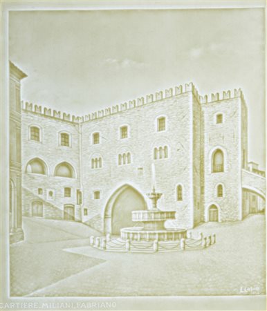Luigi Casoni (1926 - 2016), per Cartiere Miliani, Fabriano
La Fontana Sturinalto di Fabriano, 1954
