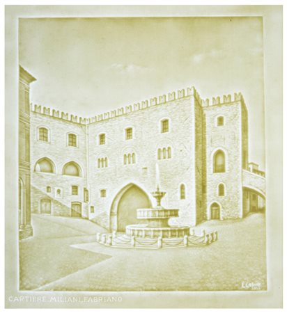Luigi Casoni (1926 - 2016), per Cartiere Miliani, Fabriano
La Fontana Sturinalto di Fabriano, 1954