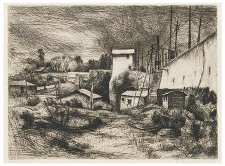 Lino Bianchi Barriviera (1906 - 1985)
Torrione alla Batteria Nomentana, 1956