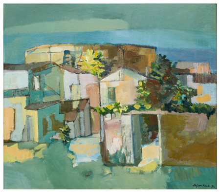 Renato Ballarin (1919 - 2002)
Scorcio urbano, 1973