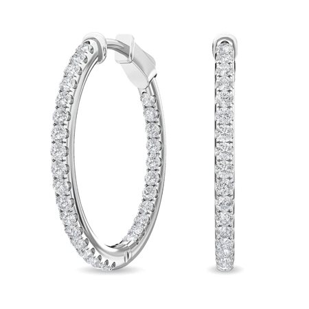 ORECCHINI IN ORO BIANCO 14K CON DIAMANTI DI LABORATORIO 5,03 CT - DOC-0011679-0053