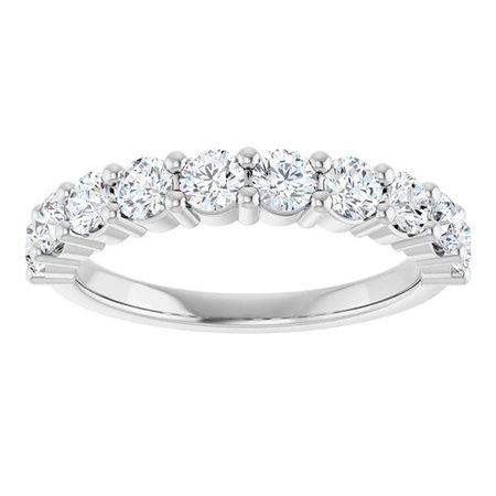 ANELLO RIVIERE IN ORO 14K CON DIAMANTI NATURALI PER 0.9 CT - 122877 14K NAT