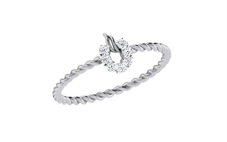 ANELLO FASHION IN ARGENTO 925 CON DIAMANTI DA LABORATORIO TAGLIO ROTONDO DA 0,06 CT TOTALE - DOC-0024755-0044