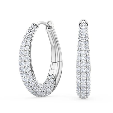 ORECCHINI IN ORO BIANCO 14K CON DIAMANTI LAB GROWN DA 0,97 CT TOTALE - DOC-0011665-0005