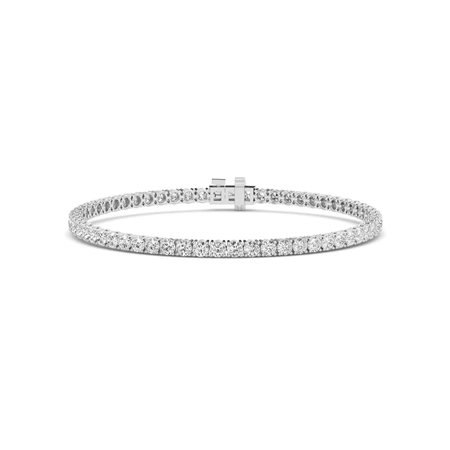 BRACCIALE TENNIS IN ORO BIANCO 14K CON DIAMANTI LAB GROWN TONDI 2.00 CT - DOC-0030635-0145