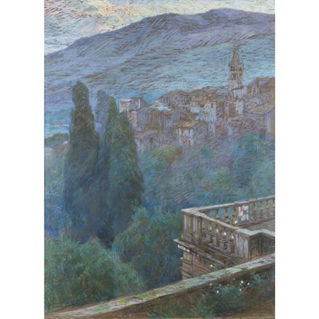 Gino Piccioni (Foligno 1873 - Biella 1941) "Villa d'Este - mattino" 125x97...