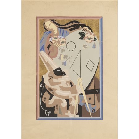 Gino Severini (Cortona 1883 - Parigi 1966) "Epilogue from Fleurs et Masques"...
