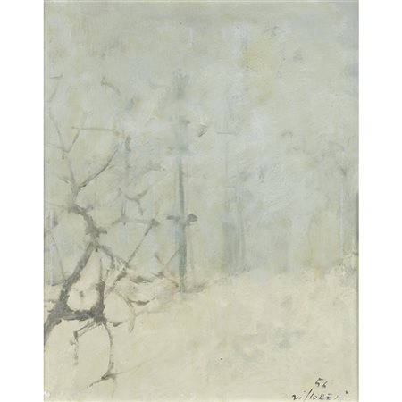 Franco Villoresi (Città di Castello 1920 - Arezzo 1975) "Periferia" 1956...