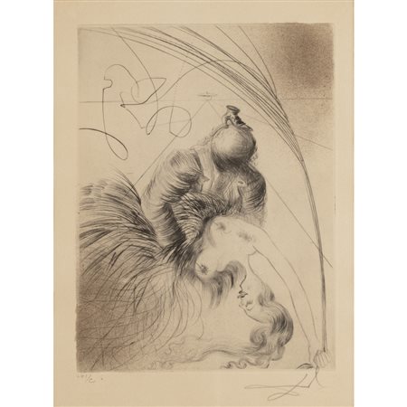 Salvador Dalì (Figueres 1904 - 1989) "Femme à la Chassure" 1969 37,5x28 cm....