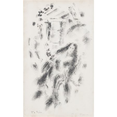 André Masson (Balagny-sur-Thérain 1896 - Parigi 1987) "Titien" 41x25 cm. olio...