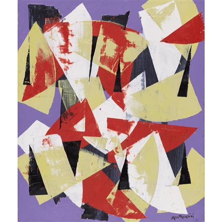 Luigi Montanarini (Firenze 1906 - Roma 1998) "Senza titolo" anni '70 60x50...