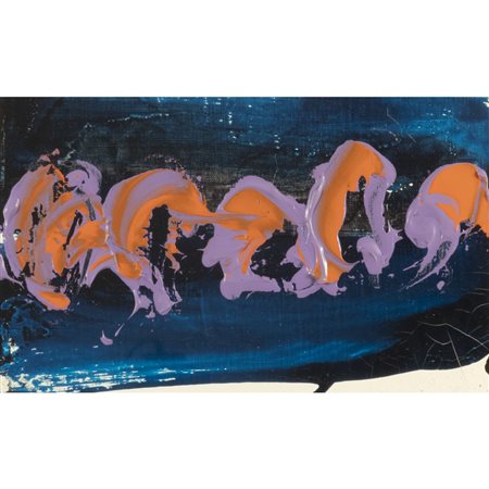Mario Schifano (Homs 1934 - Roma 1998) "Senza titolo" 1997 20x30 cm. smalto...