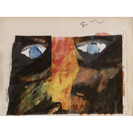 Mario Schifano (Homs 1934 - Roma 1998) "Senza titolo" 1988-90 40x50 cm....