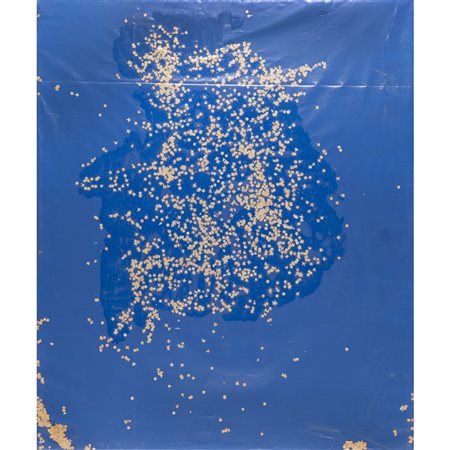 Tano Festa (Roma 1938 - 1988) "Senza titolo" 1984/85 120x100 cm. acrilico e...