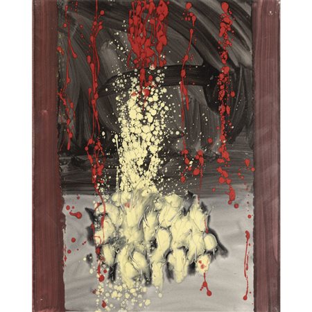 Gastone Biggi (Roma 1925 - Langhirano 2014) "Discoteca 13" 2006 100x80 cm....
