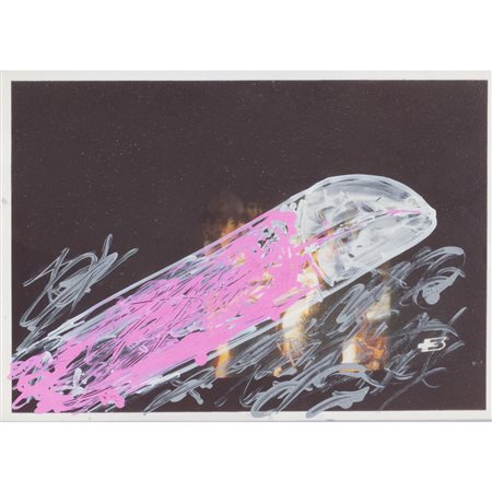 Mario Schifano (Homs 1934 - Roma 1998) "Senza titolo" 1990-1996 12x17 cm....