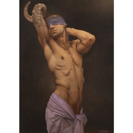 Roberto Ferri (Taranto 1978) "Demone" 2011 70x50 cm. olio su tela firmato in...