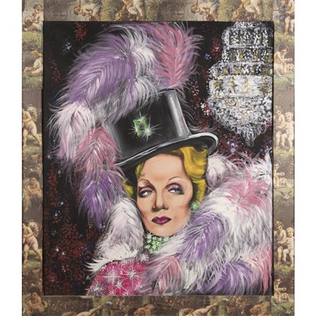 Leonard Torchi (Bologna 1973) "Ex Voto n. 8 (Marlene Dietrich)" 1995 120x100...