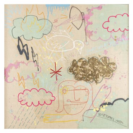 Filippo Minelli (Brescia 1983) "Golden carnival" 2008 100x100 cm. tecnica...