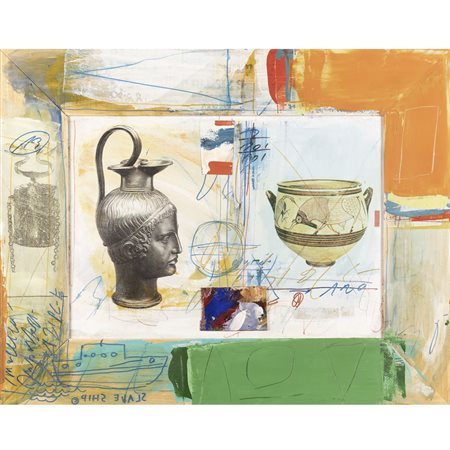 Mirko Pagliacci (Losanna 1959) "La porta del mattino" 2007 75x95 cm. acrilico...