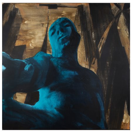 Paolo Consorti (San Benedetto del Tronto 1964) "Figura" 1997 160x160 cm. olio...
