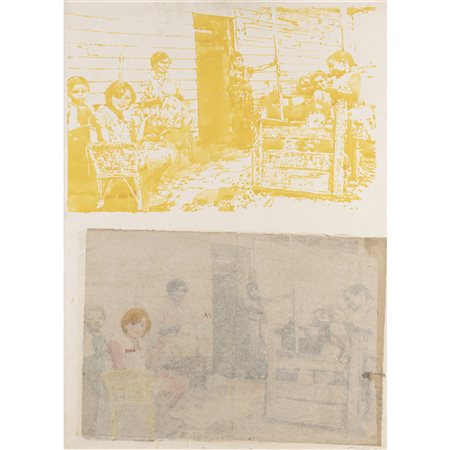 Gianluigi Mattia (Venaria Reale 1940) "Fotogramma" 1974 94x68 cm. tecnica...