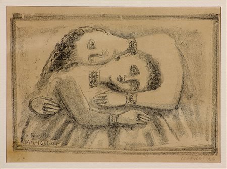 Massimo Campigli (1895-1971) A giuditta, 1944 Litografia su carta, es. 5/20...