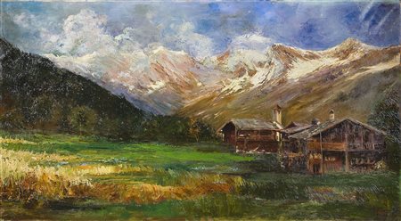 Leonardo Roda (1868-1933) Senza titolo Olio su tela cm 80x140 Firma in basso...