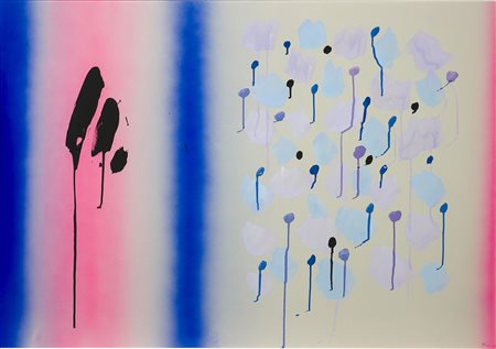 Ennio Finzi (1931-2024) Architettura del colore, 1985 Tecnica mista su...