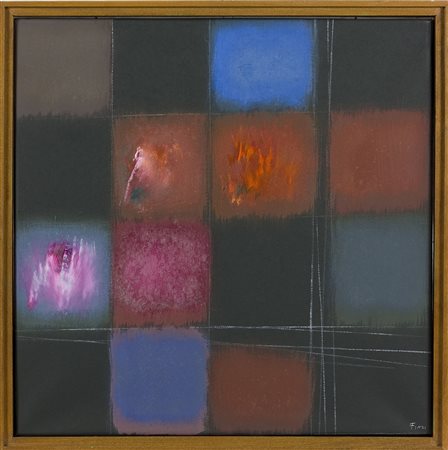 Ennio Finzi (1931-2024) Architettura del colore, 1994 Olio su carta intelata...