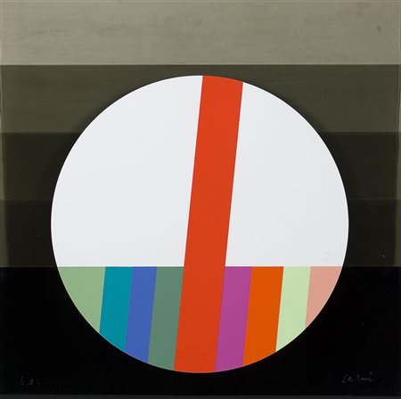 Eugenio Carmi (1920-2016) Cerchio nell'aria, anni '70 Multiplo in multistrato...