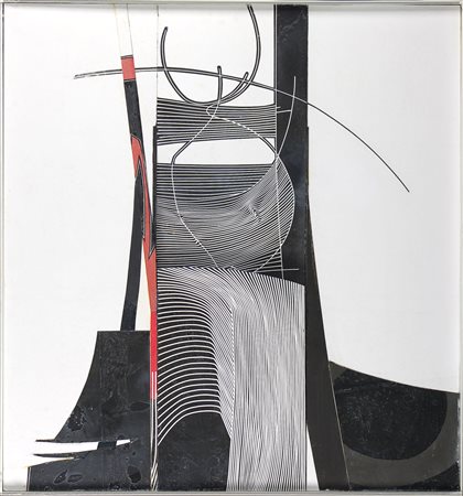 Ben Ormenese (1930-2013) Teatrino, 2005 Tecnica mista su tavola cm 95x89x7...