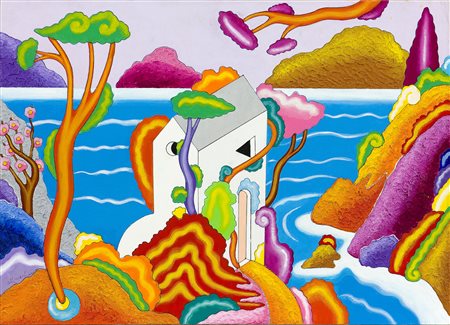 Luca Alinari (1943-2019) Senza titolo Olio su tela su tavola cm 37x51 Firma...