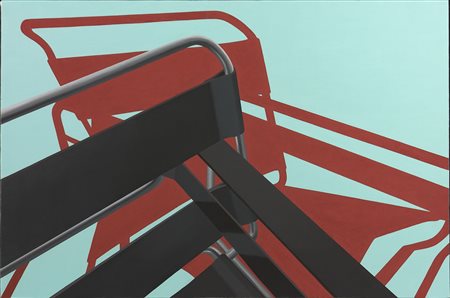 Ieva Petersone (1984) Chromatic series 2, 2016 Olio su tela cm 60x90 Firma,...