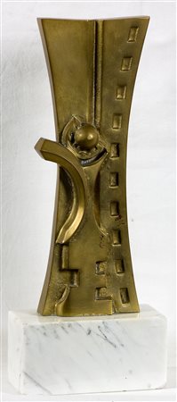 Sante Monachesi (1910-1991) Asgra Scultura in bronzo cm 32x13x6 Firma sul retro