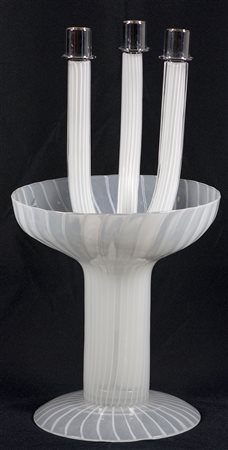 Venini, Murano Lumiere, 2004 Portacandele Lumière a tre luci formato da...