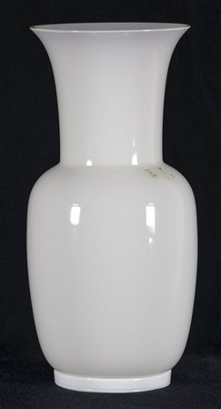 Venini Italia Vaso Opalino Vaso opalino in vetro di Murano cm 29x13 Firma sul...