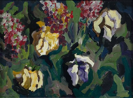 Carlo Levi (1902-1975) Senza titolo Olio su tela cm 30x40 Firma sul retro...