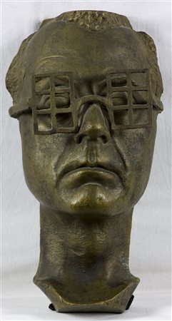 Man Ray (1890-1976) Autoritratto, 1971 Scultura in bronzo, es. 1/8 cm...