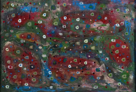 Aref Rayess (1928-2005) Florence, 1960 Olio su tela intavolata cm 35x51 Firma...
