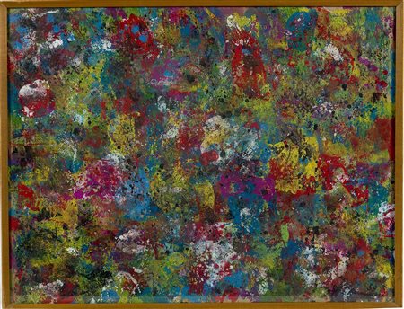 Ralph Rumney (1934-2002) Senza titolo, 1957 Tecnica mista su cartone cm 43x56...