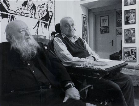 Hermann Nitsch (1938-2022) Senza titolo, 2009 Fotografia b/n cm 50x64 Firma...