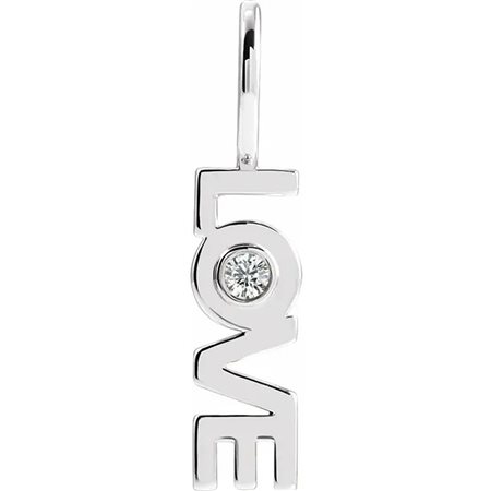 CHARM LOVE IN ORO BIANCO 14K - 88213